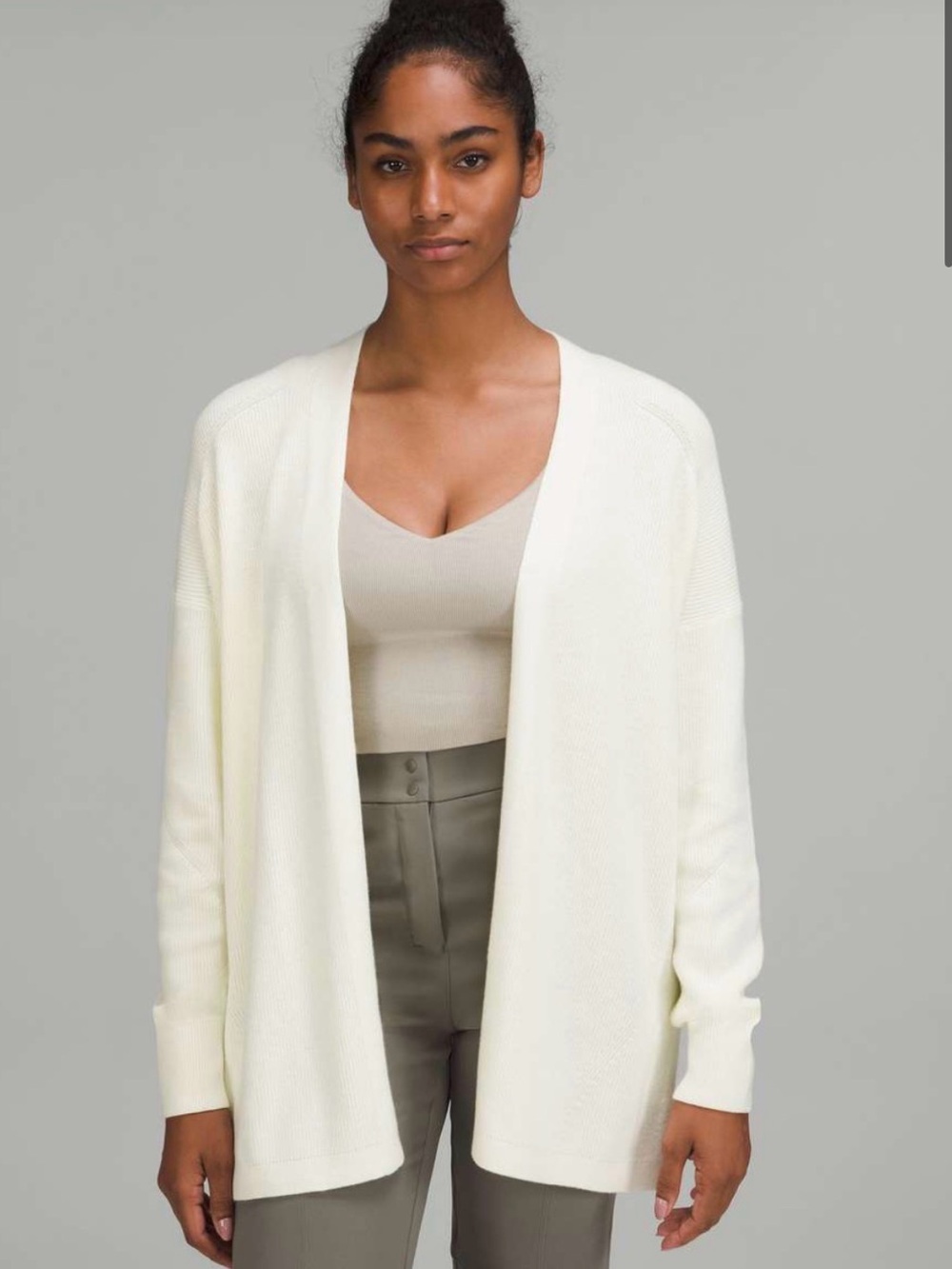 Lululemon Side Slit Sweater Wrap Lemon Sorbet